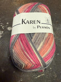 6-tråds sokkegarn - 614 Karen by Permin