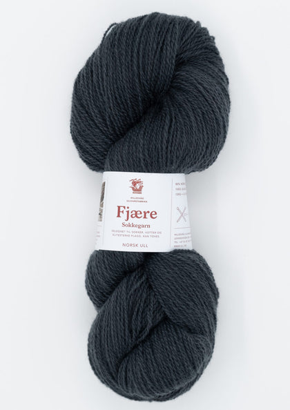 Antrasitt - Fortuna Fjære Sokkegarn