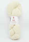Ubleket hvit 400 - Sol Lamullgarn