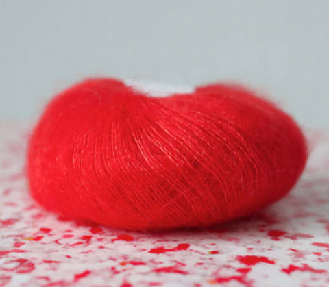 Un-Told Pure silk mohair - Fiery Red