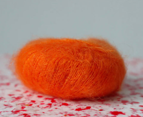 Un-Told Pure silk mohair - Orange Pop